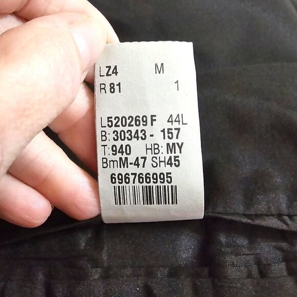 Ralph Lauren Gray Wool Pinstripe Single Breasted Blazer Sz 44L - Picture 9 of 11